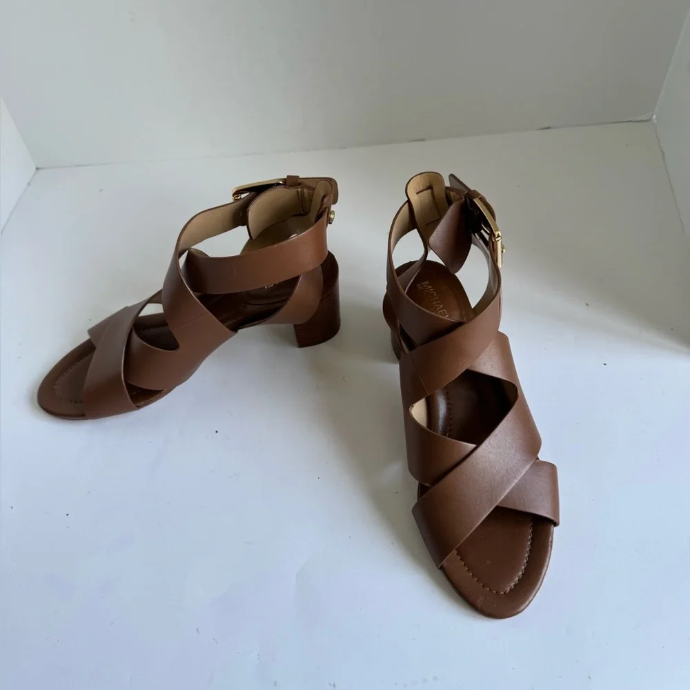 MICHAEL Michael Kors Maribella Brown Sandal Size 6.5 - Picture 12 of 15